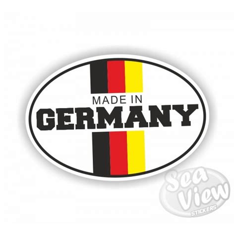 Made in Germany Oval Sticker