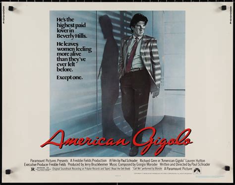 American Gigolo Vintage Movie Poster