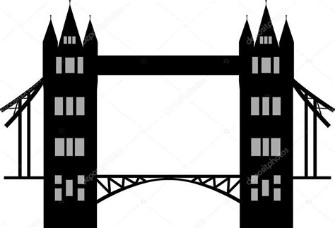 Tower bridge london silhouette ⬇ Vector Image by © newelle | Vector ...