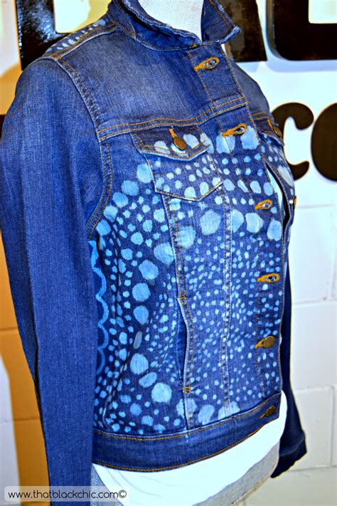 DIY Bleach Design on Denim | That Black Chic