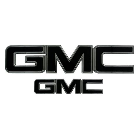 AMI® 96515KP - GMC Style Black Grille and Tailgate Emblems