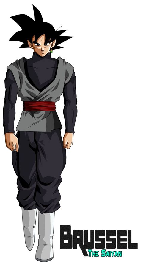 the character from dragon ball is shown in black and grey with red belted around his waist