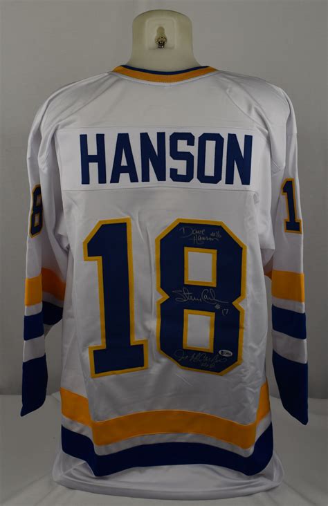 Lot Detail - Hanson Brothers "Slapshot" Autographed Jersey