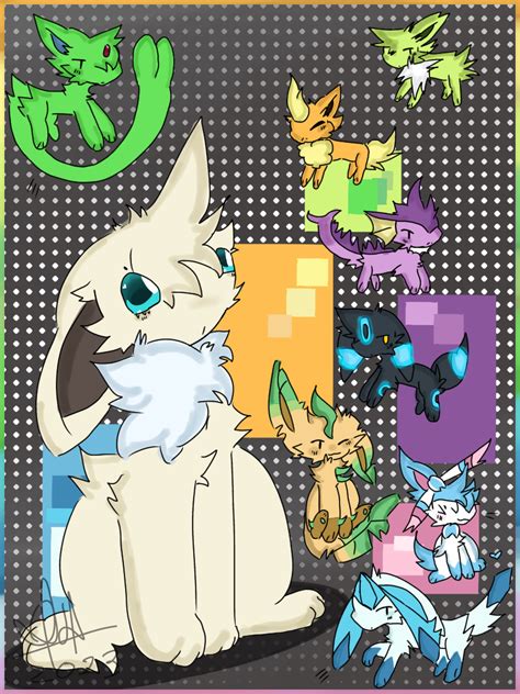 SHINY: EEVEELUTIONS by Solarcyberz on DeviantArt