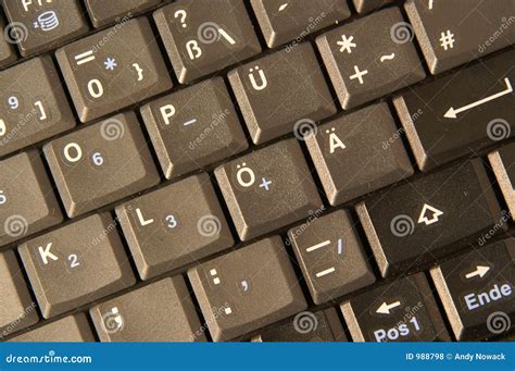 German computer keyboard stock photo. Image of surface - 988798