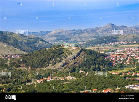 Aerial view of the monastery Hercegovacka Gracanica in Trebinje. Bosnia and Hercegovina Stock ...