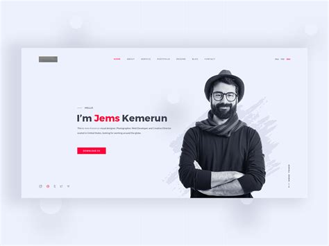 Personal Portfolio Website Concept by M S Newaz on Dribbble