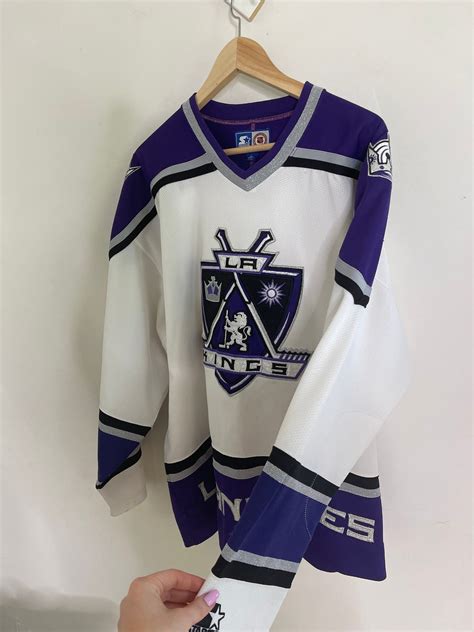 Vintage la kings jersey starter purple nhl hockey Los Angeles | Etsy