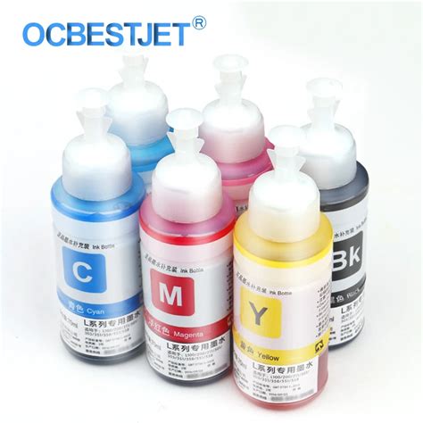 6Colors/Set New Improved Universal Ink Refill Dye Ink For Epson All Inkjet Printer Refill Ink ...