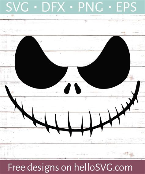 Nightmare Ghoul Smiling SVG - Free SVG files | HelloSVG.com