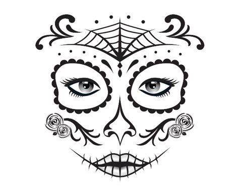 Dia De Los Muertos Face Stencil