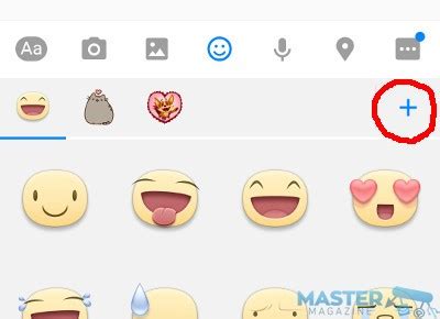 Añadir emojis en Facebook Messenger