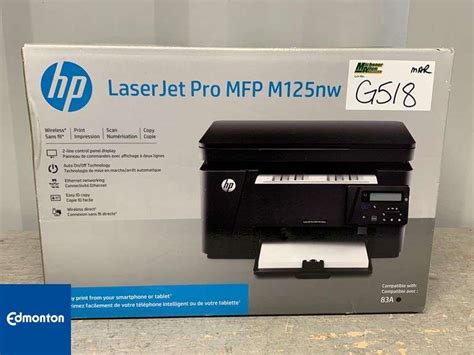 HP LaserJet Pro MFP M125nw Printer - Qty 1 - Michener Allen ...