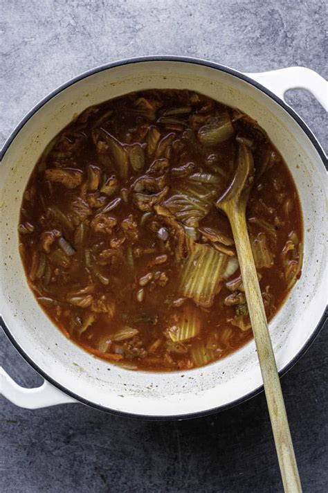 Vegetarian Kimchi Jjigae (Spicy Korean Tofu Stew)