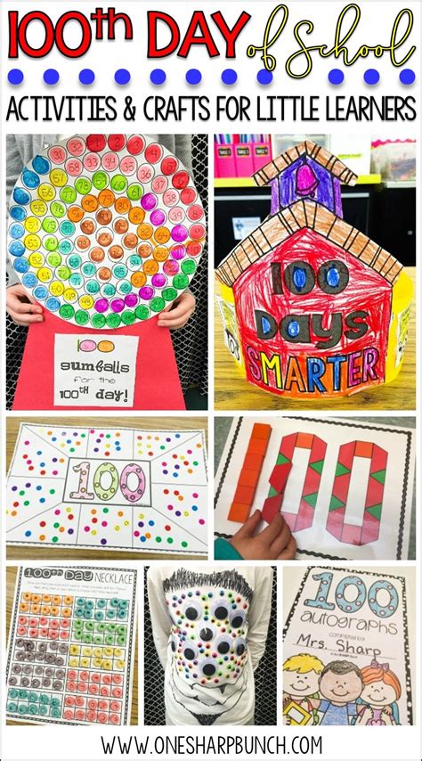 100th Day of School Activities and Crafts | 100th day of school crafts, 100 days of school ...