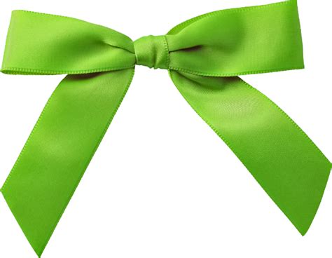 Green bow PNG image