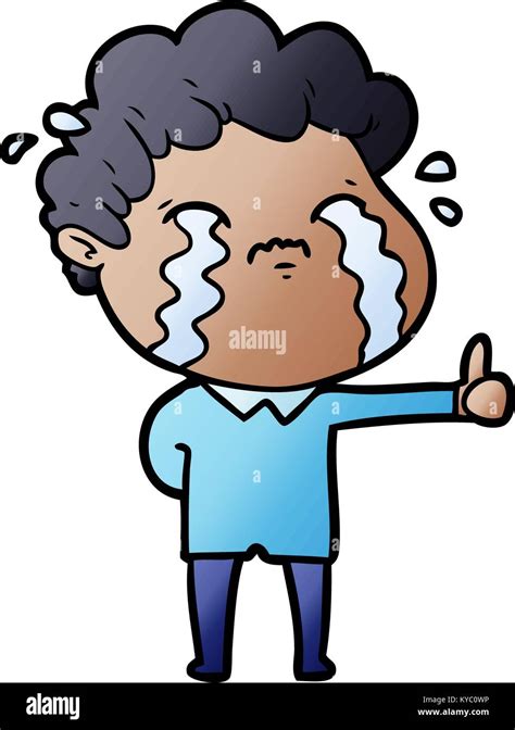 cartoon man crying Stock Vector Image & Art - Alamy