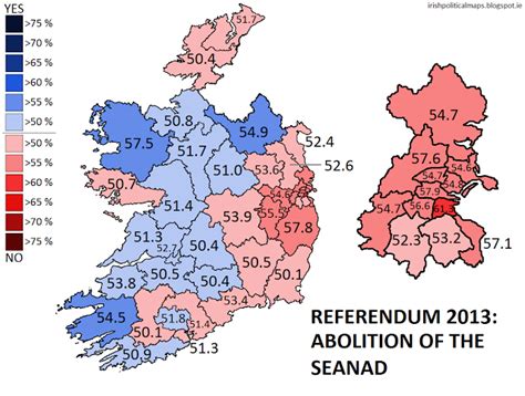 Irish Referendum Results on whether to Abolish the Senate - Overall ...