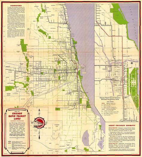 1946 CTA Map. | Chicago transit map, Transit map, Chicago map