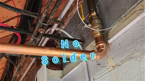 How I install copper pipe without soldering! "Propress" - YouTube