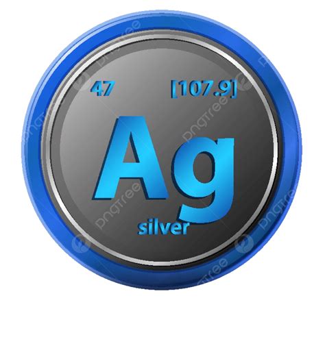 Chemical Element Silver Symbol Atomic Number And Atomic Mass Vector, Math, Vector, Symbol PNG ...