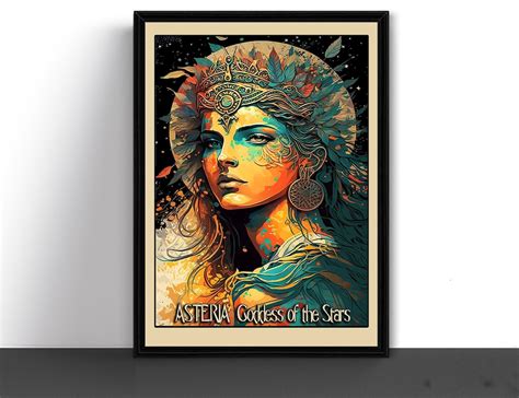 Asteria Goddess of the Stars Art Fine Print Poster Greek - Etsy