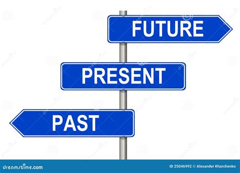 Past Present Future sign stock illustration. Illustration of ...