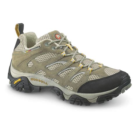 Women's Merrell® Moab Ventilator Low Hiking Shoes, Taupe - 235929, Hiking Boots & Shoes at ...