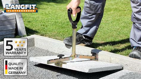 LANGFIT Paving Slab Lifter With The Extra-Long Handle | Paving slabs ...