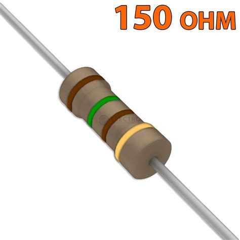 Resistencia 150 ohm 0,25w ±5% 300v