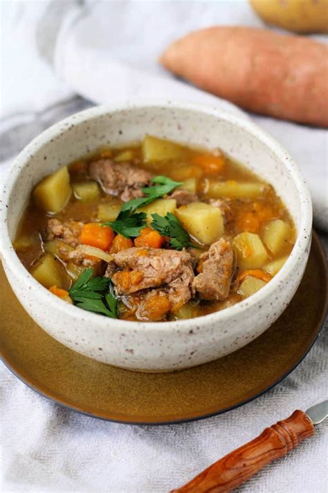 Slow Cooker Lamb Soup. - The Pretty Bee