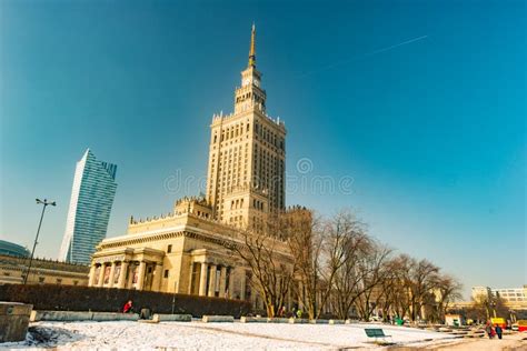 Warsaw Palace of Culture and Science Editorial Stock Image - Image of ...