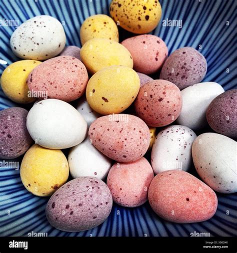 Mini Chocolate Eggs Stock Photo - Alamy