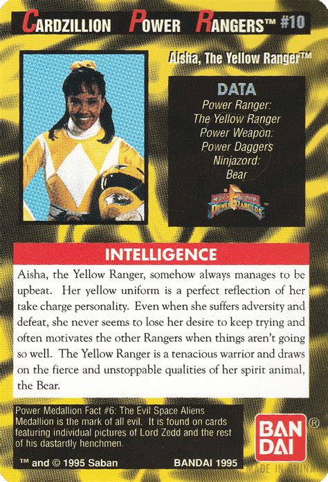 #10 - Aisha, The Yellow Ranger™ – GrnRngr.com