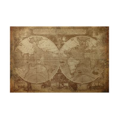 Poster Old world map - PIXERS.US