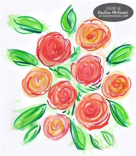 Fun with Watercolor Crayons and Brush Markers | Club Chica Circle ...