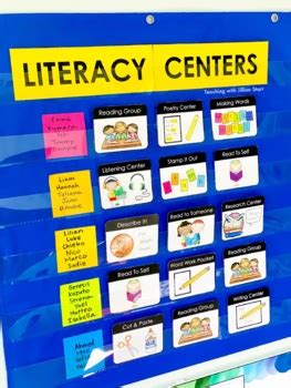 Literacy Center Labels for a Pocket Chart by Jillian Starr | TPT