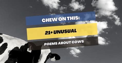 21+ Unusual Poems About Cows: Chew On This – Pick Me Up Poetry