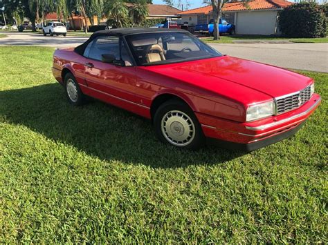 1988 Beautiful Red Factory Paint Cadillac Allante very goodCondition ...