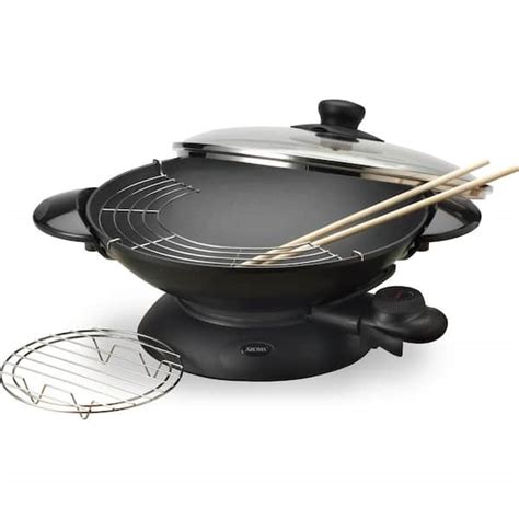 AROMA Electric Wok AEW-306 - The Home Depot