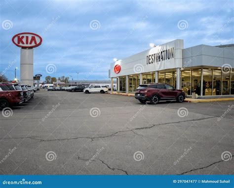 Kia Motors Dealership editorial photography. Image of vehicle - 297047477