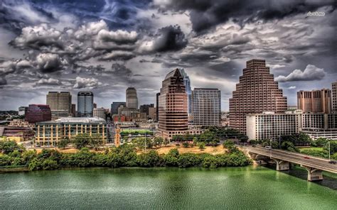 Austin Skyline HD Desktop Wallpaper | Austin travel guide, Austin ...