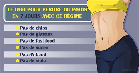 Le défi pour perdre du poids en 7 jours avec ce régime | Perdre du ...