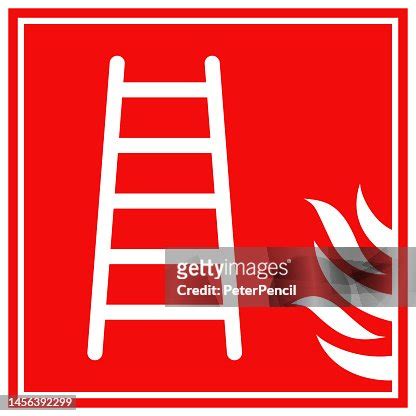 Fire Escape Sign Vector Stock Illustration Isolated High-Res Vector ...