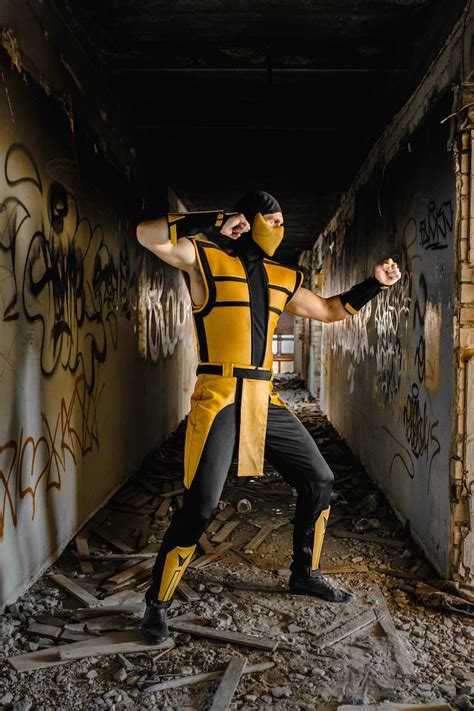 Scorpion Mortal Kombat Cosplay Costume from MK 3 Ultimate | Etsy