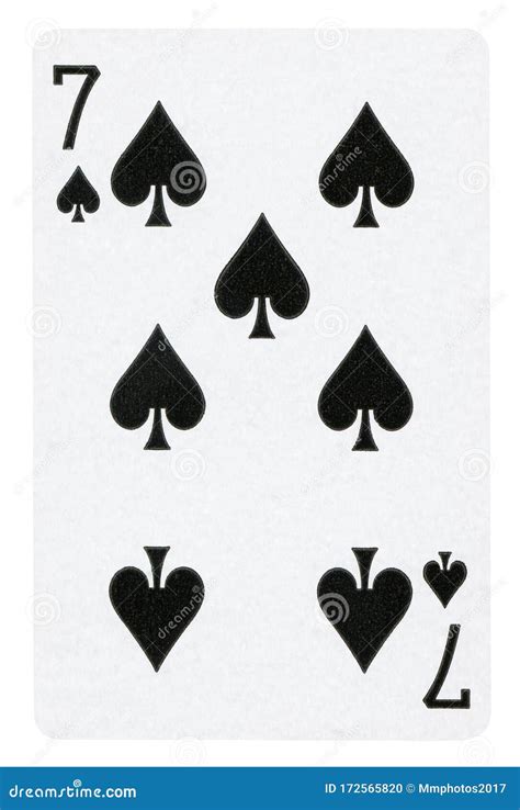 Seven Of Spades Playing Card Royalty-Free Stock Photo | CartoonDealer.com #202715223