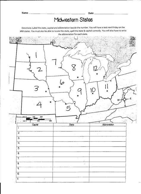 Us State Map Quiz Printable Us Capitals Map Quiz Printable State In ...