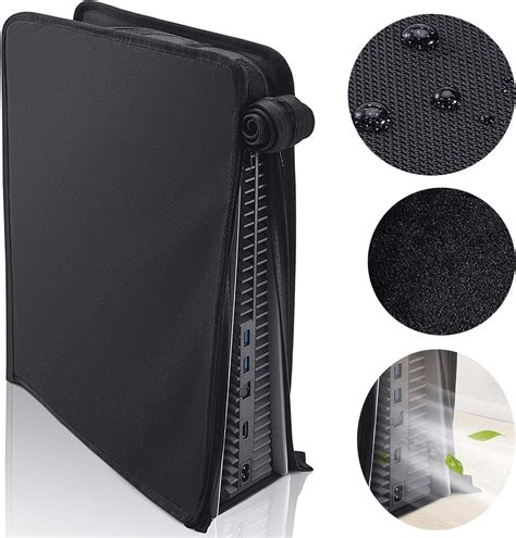 Nylon Waterproof-Dust Cover for PS5, Soft Plush Fabric Dust Guard for Playstation 5 DE/UHD ...