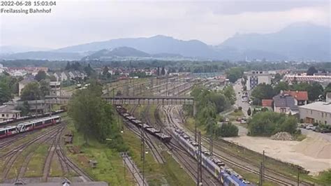 Webcam online Bahnhof, Freilassing