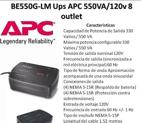 APC BE550G-LM PDF